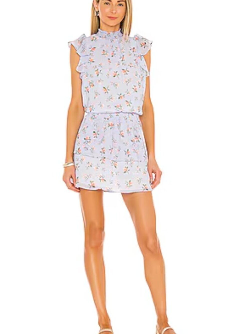 1. STATE from REVOLVE Smock Neck Dress in Floral Twilight - Size Small - Picture 2 of 9